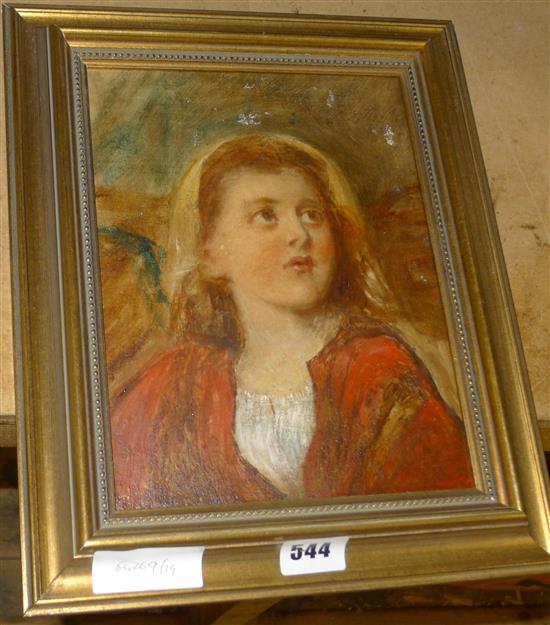 Oil portrait of a girl